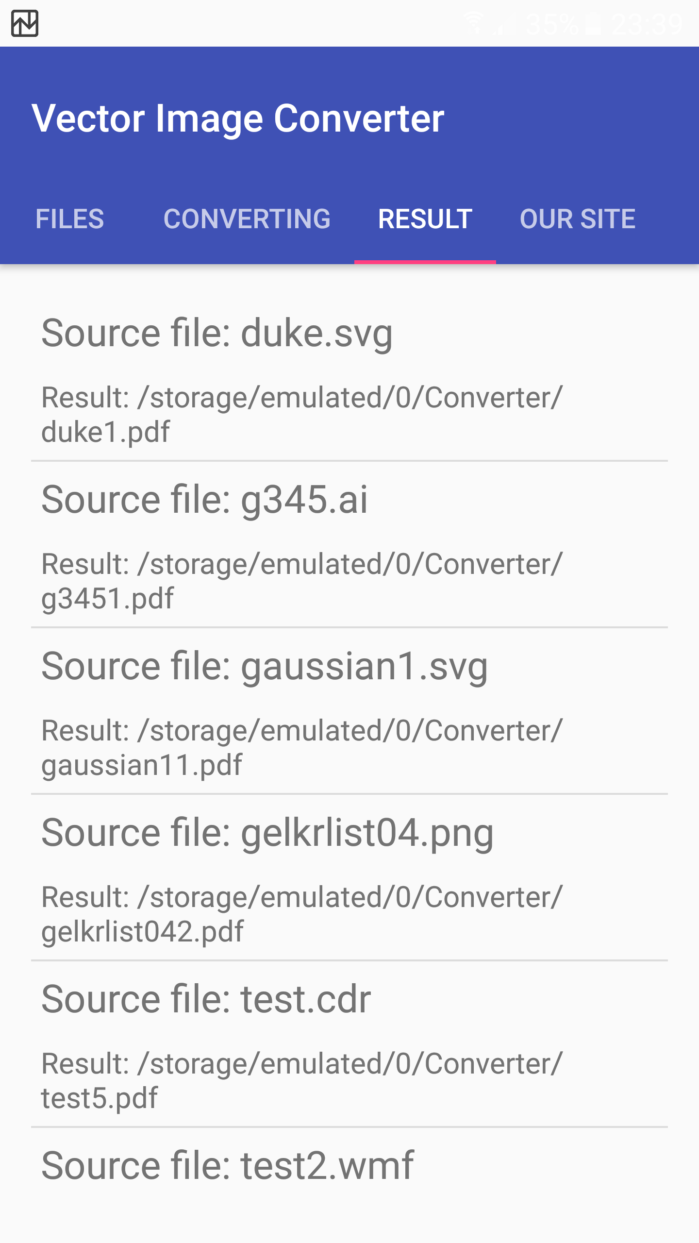 اسکرین شات 6 برنامه Vector Converter