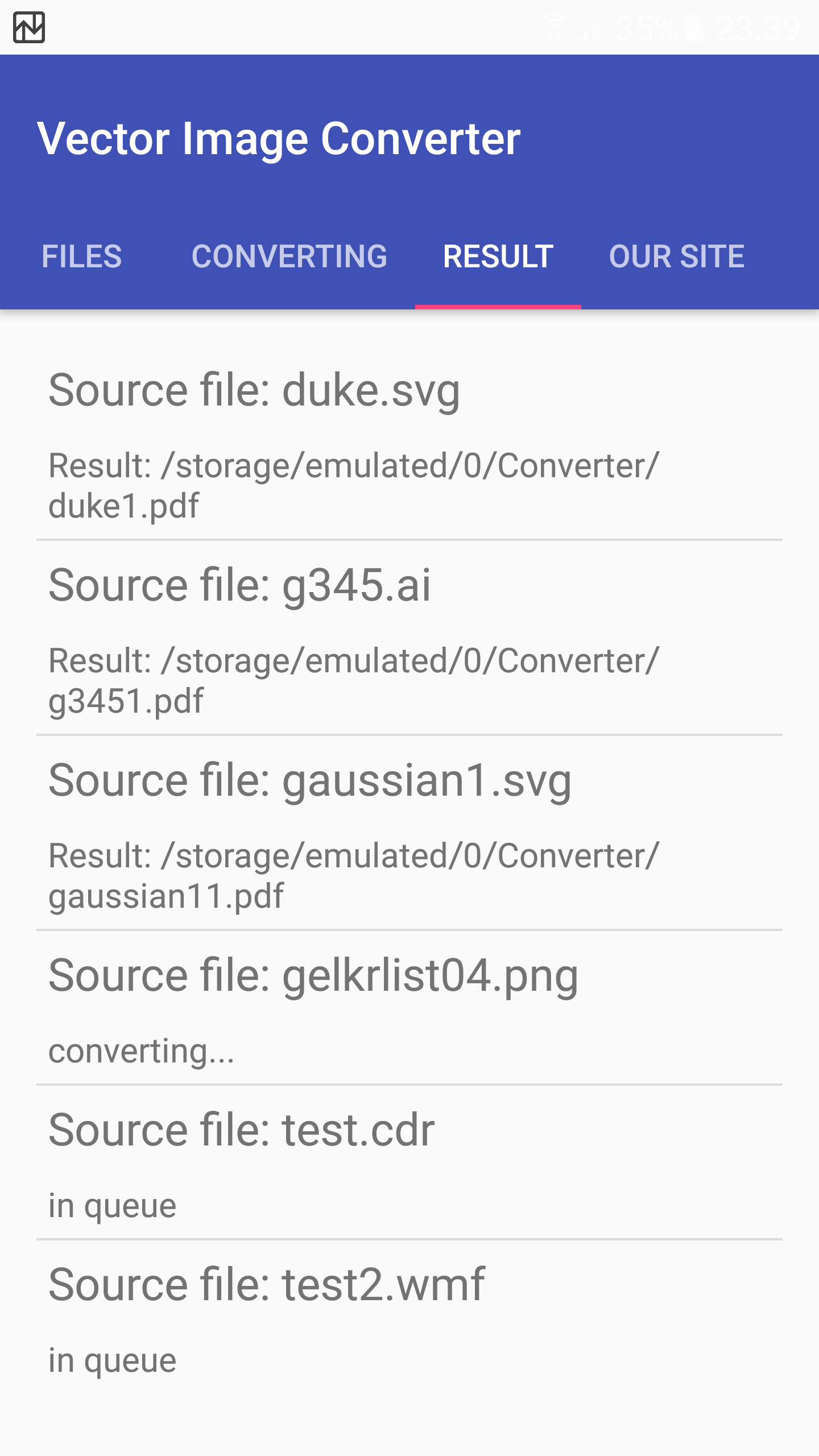 اسکرین شات 5 برنامه Vector Converter