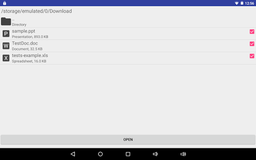 اسکرین شات 7 برنامه Spreadsheet (XLS, XLSX, ODS, CSV) to PDF Converter