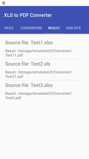 اسکرین شات 4 برنامه Spreadsheet (XLS, XLSX, ODS, CSV) to PDF Converter