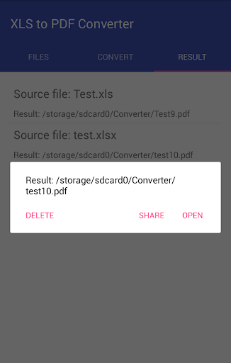 اسکرین شات 5 برنامه Spreadsheet (XLS, XLSX, ODS, CSV) to PDF Converter