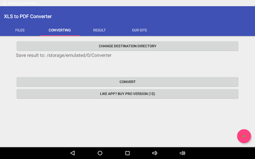اسکرین شات 8 برنامه Spreadsheet (XLS, XLSX, ODS, CSV) to PDF Converter