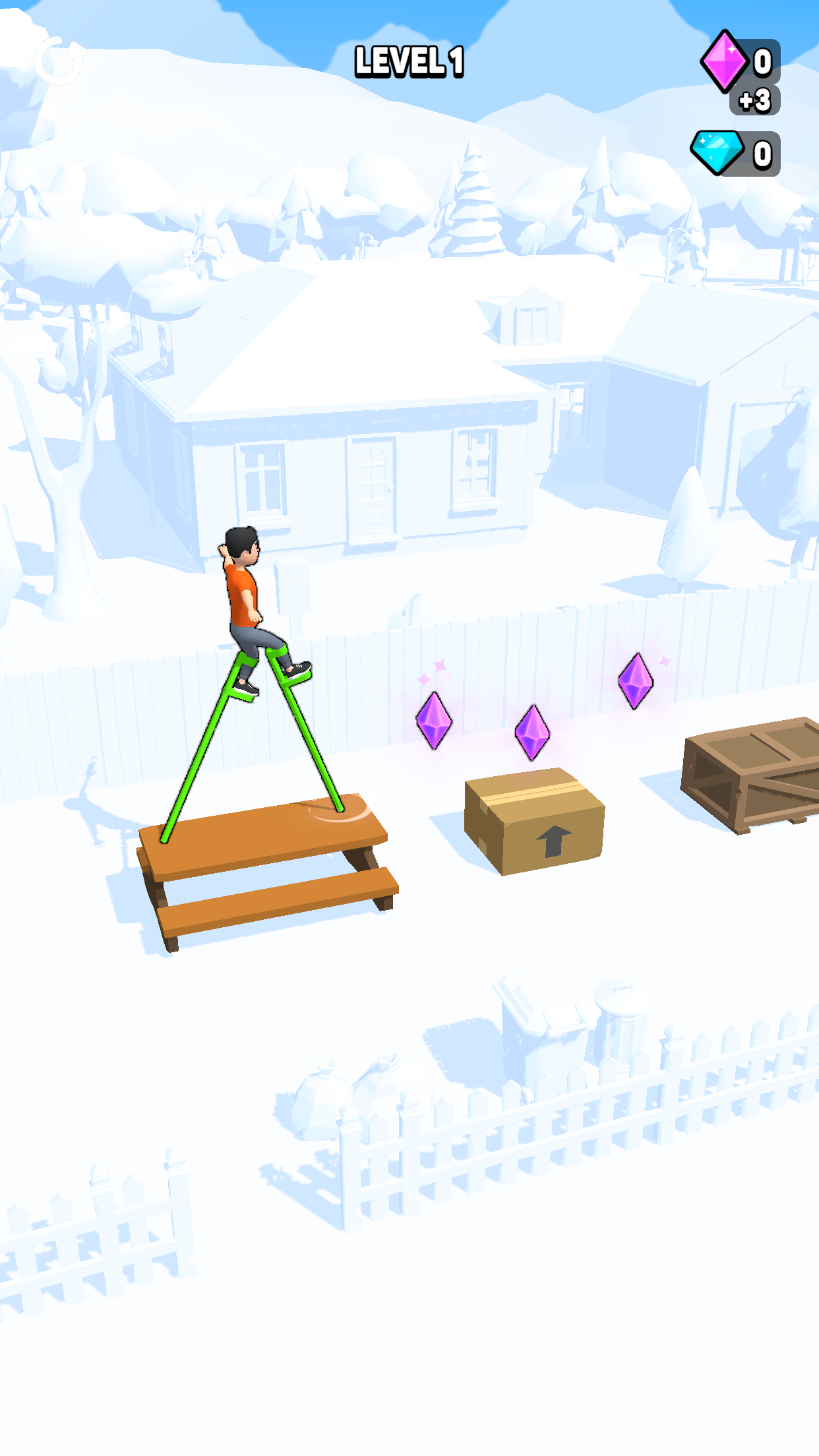اسکرین شات 1 بازی Stilts Run: Walk & Step Over