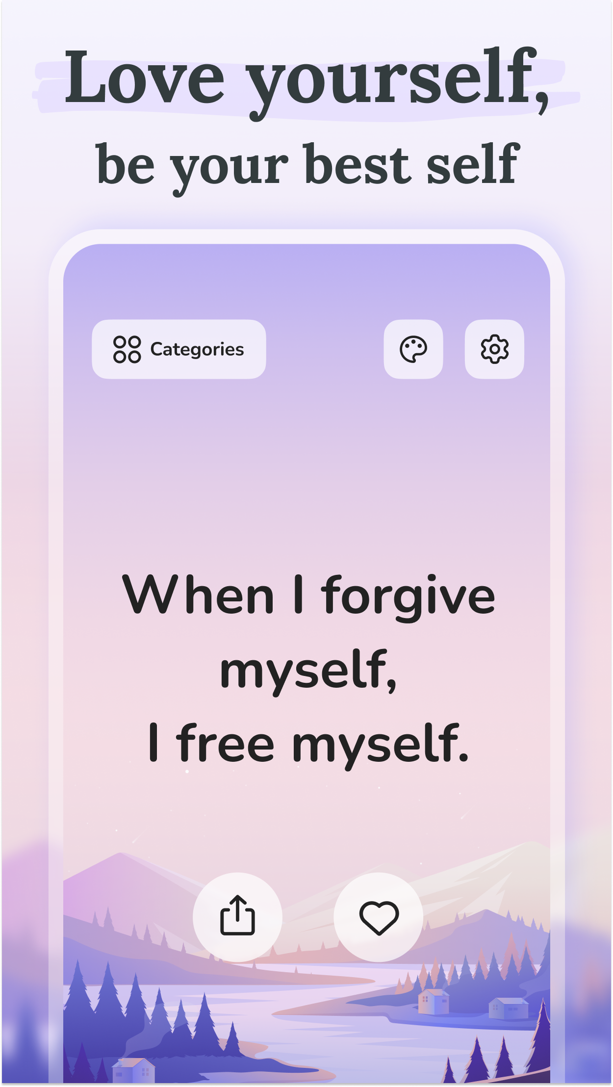 اسکرین شات 3 برنامه Daily Affirmations: Motivation