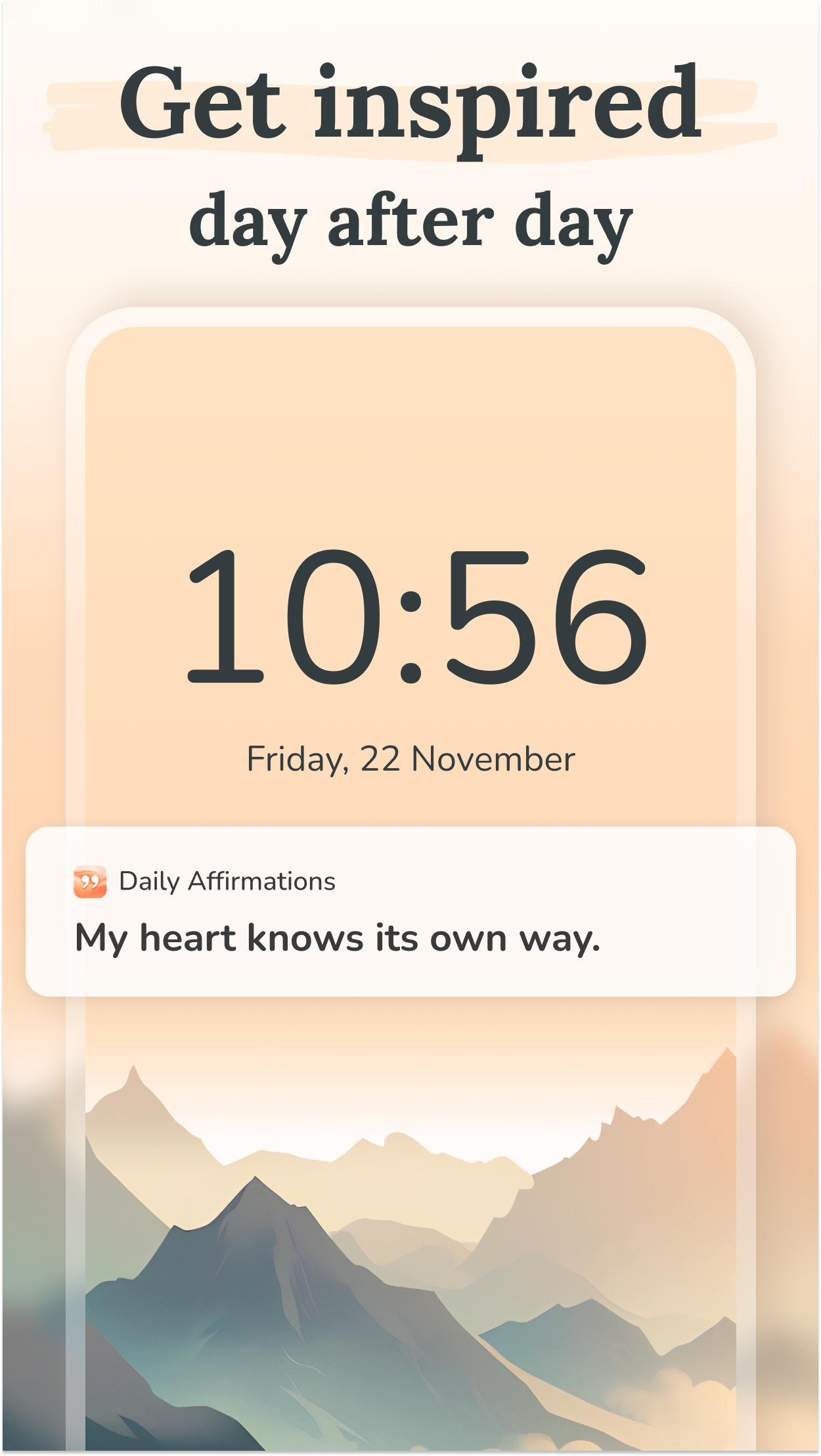 اسکرین شات 2 برنامه Daily Affirmations: Motivation
