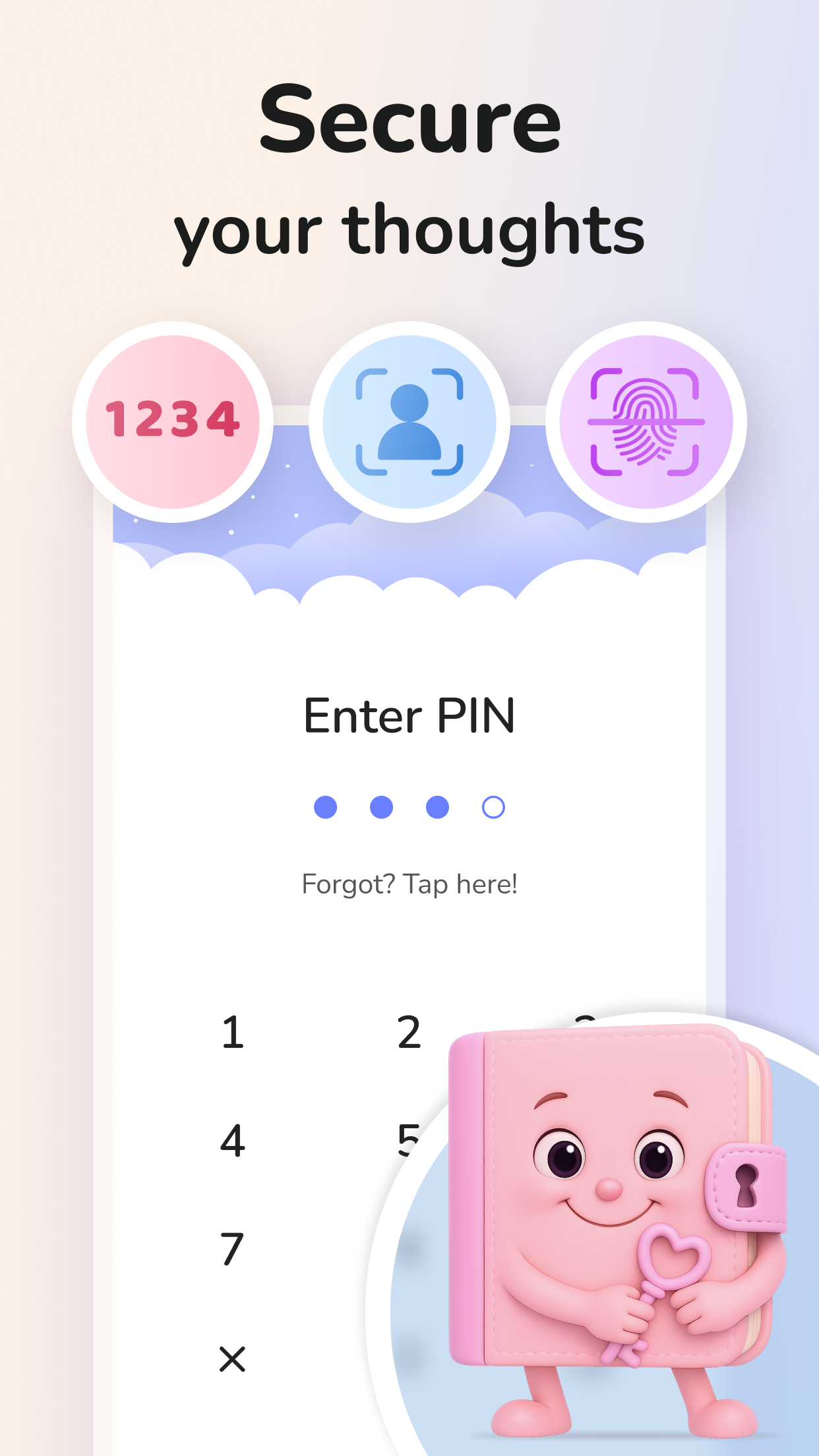 اسکرین شات 2 برنامه Daily Diary: Journal with Lock