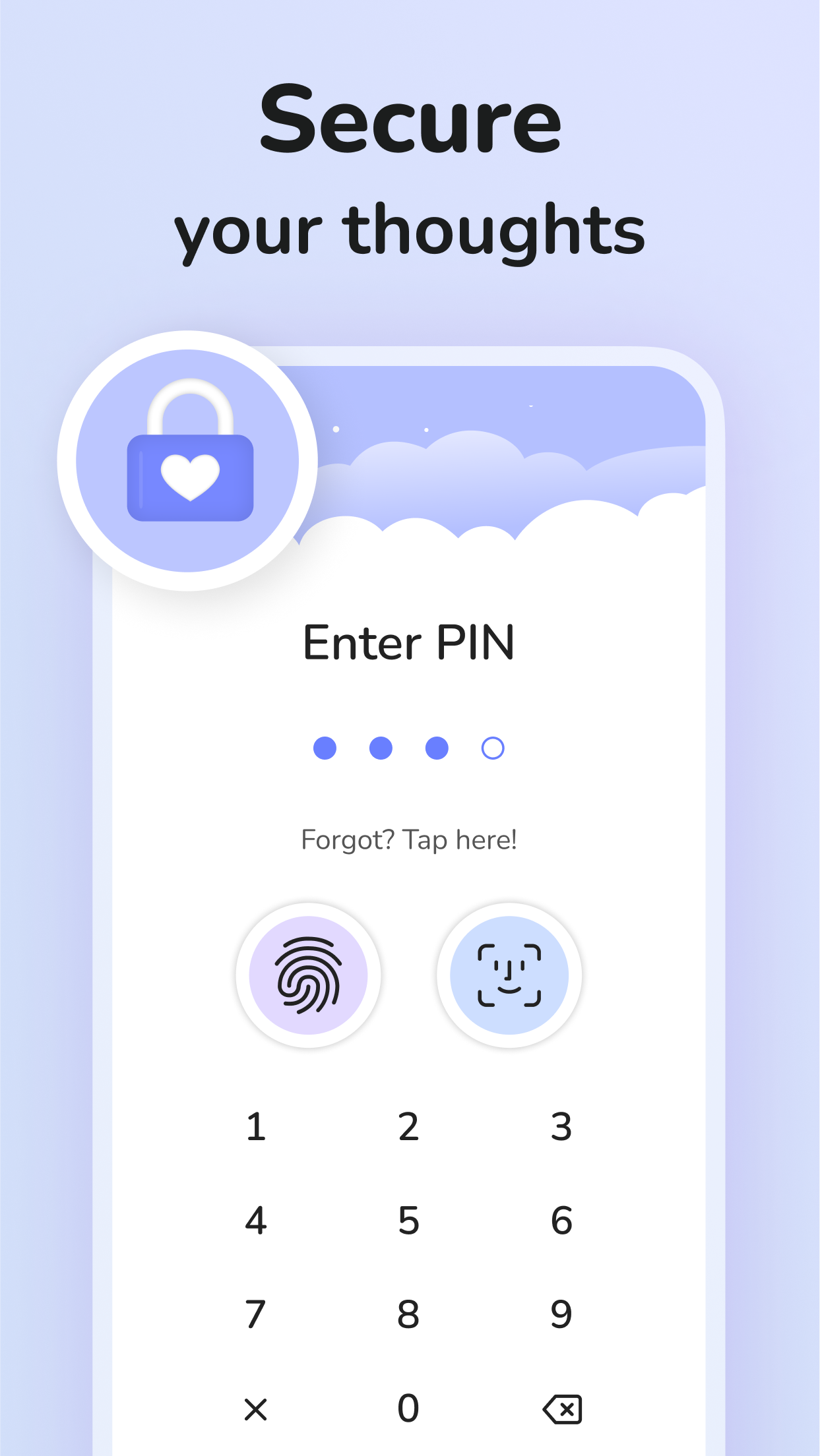 اسکرین شات 3 برنامه Daily Journal: Diary with Lock