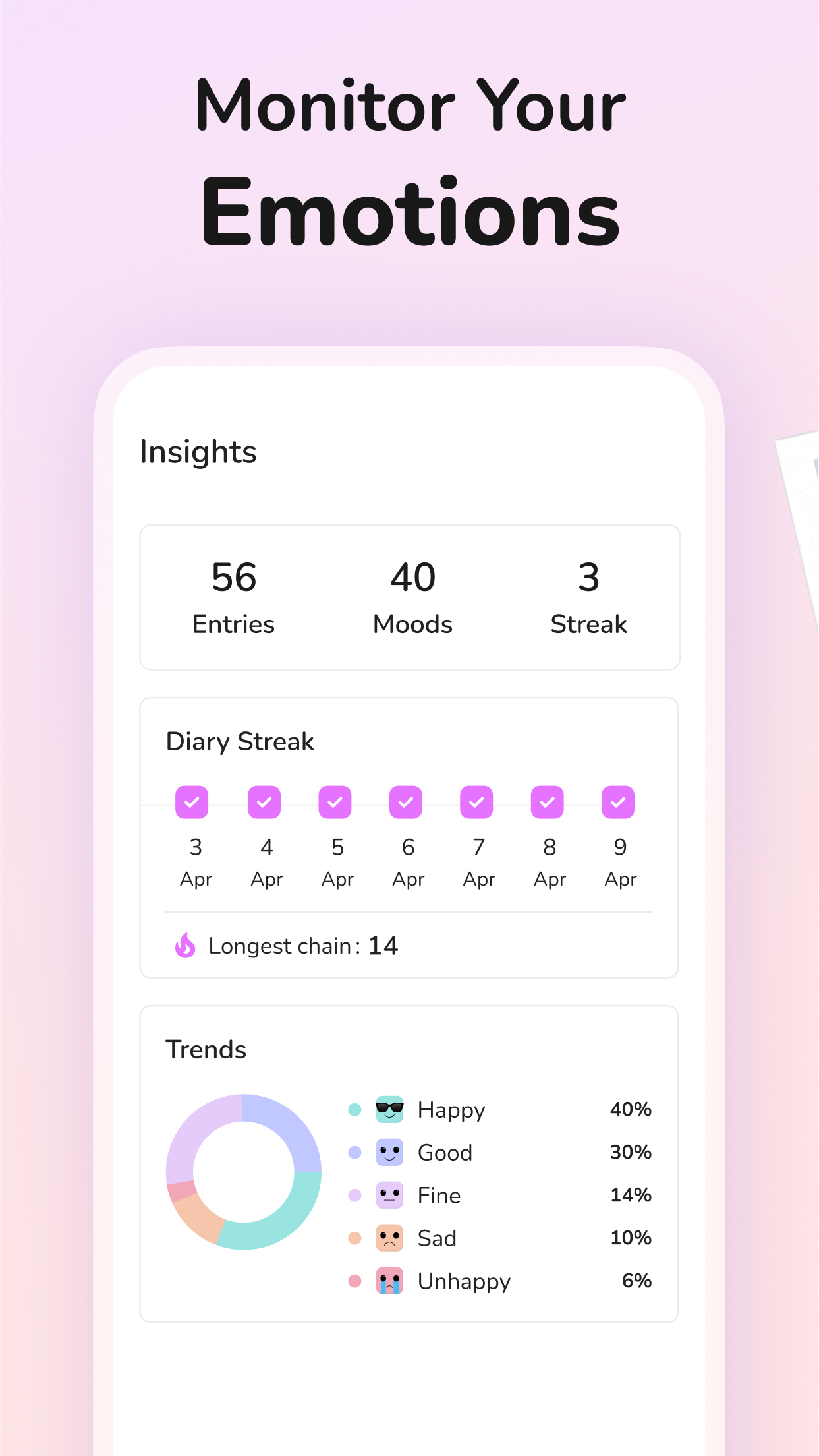 اسکرین شات 6 برنامه Daily Journal: Diary with Lock