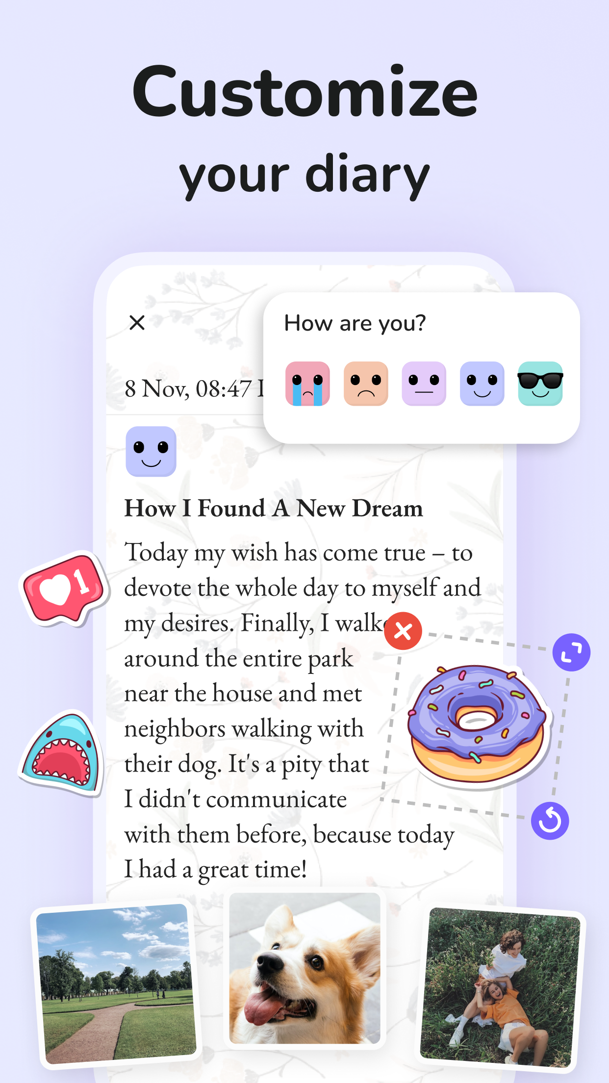 اسکرین شات 3 برنامه Daily Diary: Journal with Lock