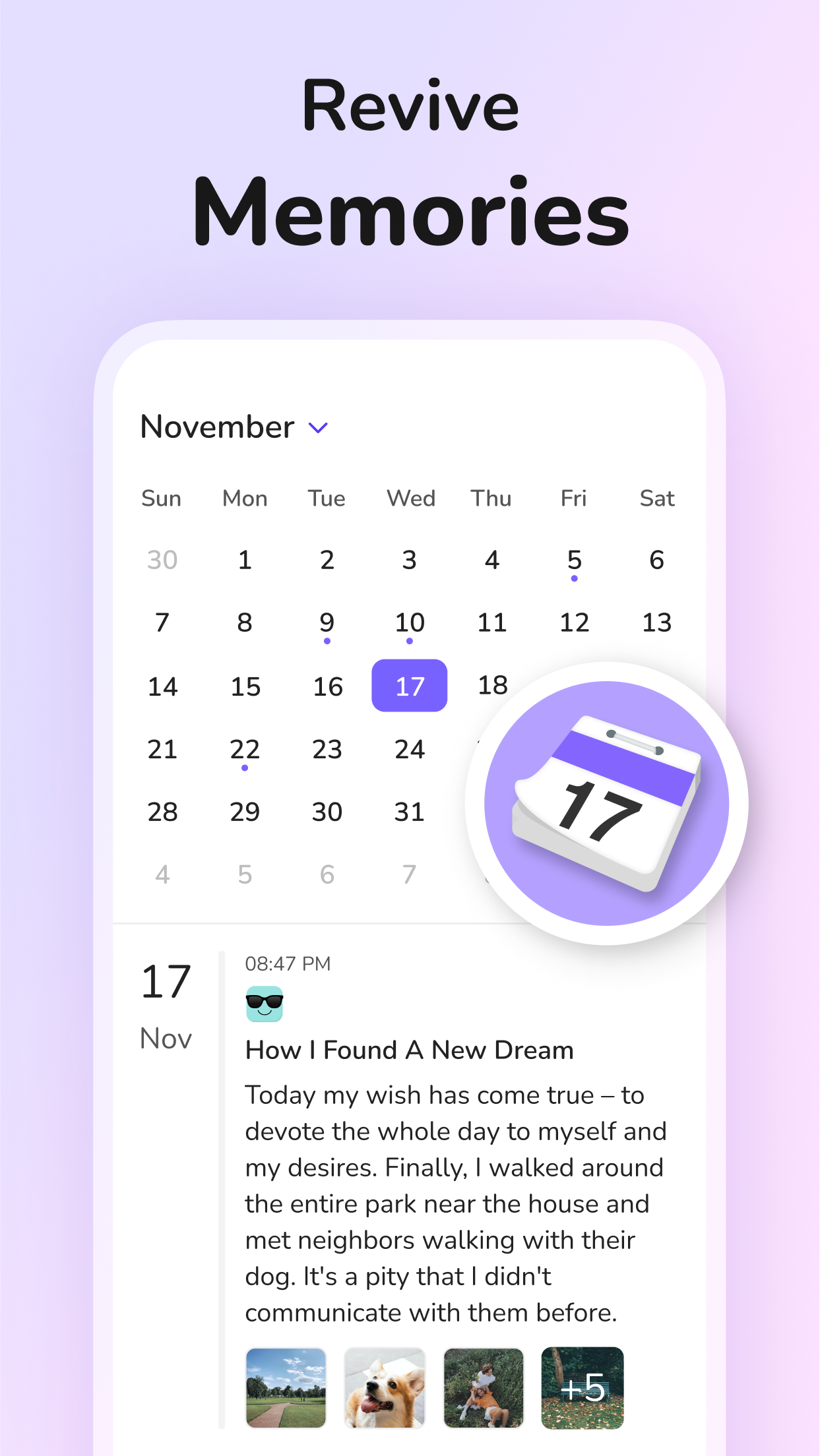 اسکرین شات 5 برنامه Daily Journal: Diary with Lock