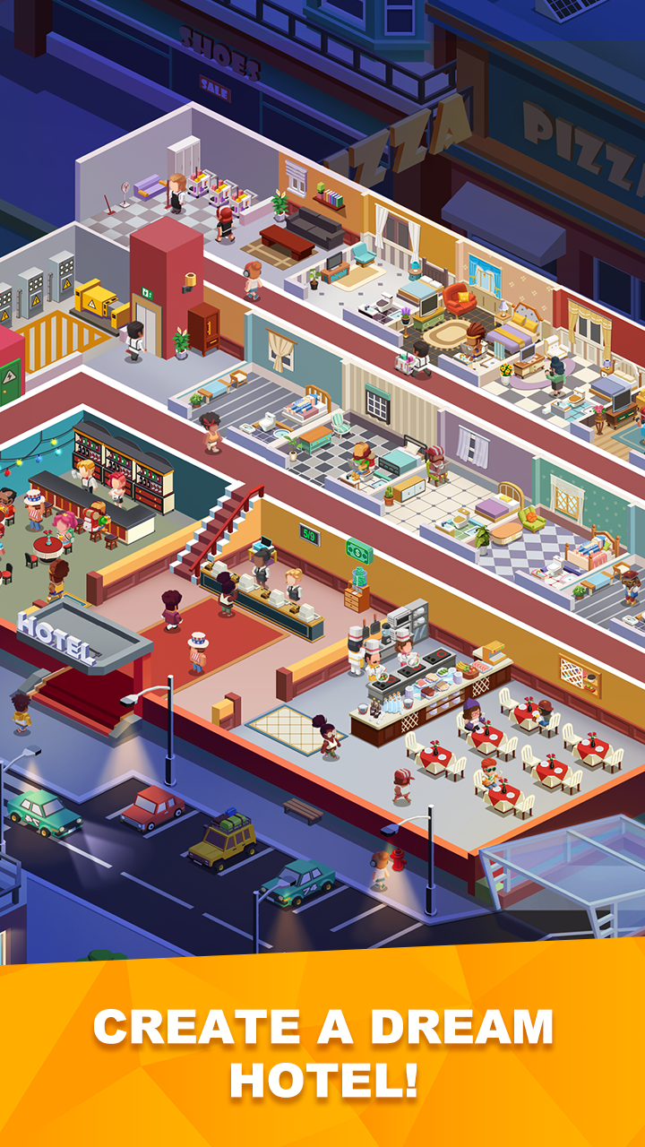 اسکرین شات 1 بازی Sim Hotel Tycoon: Tycoon Games