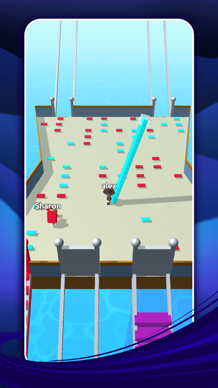 اسکرین شات بازی Bridge Run: Stairs Build Competition 4