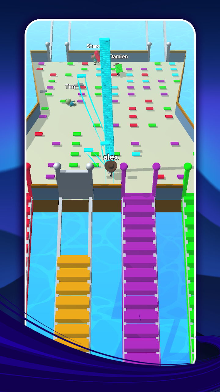 اسکرین شات بازی Bridge Run: Stairs Build Competition 5