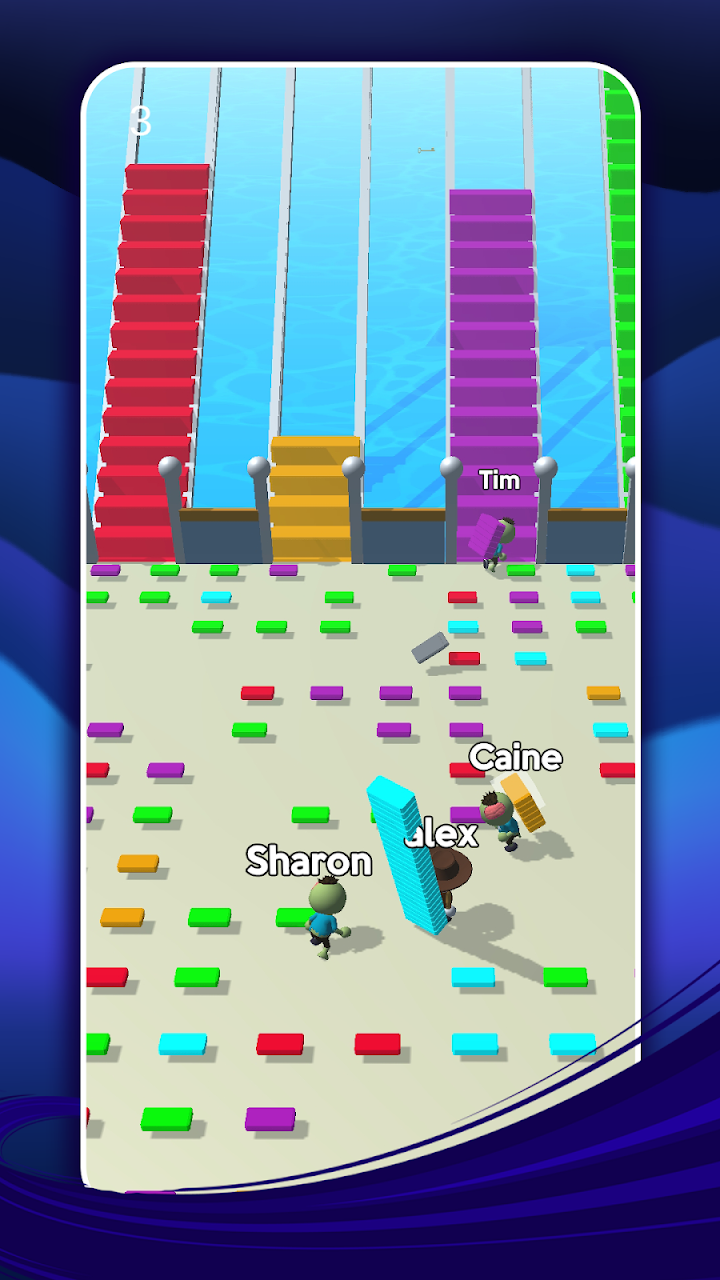 اسکرین شات بازی Bridge Run: Stairs Build Competition 1
