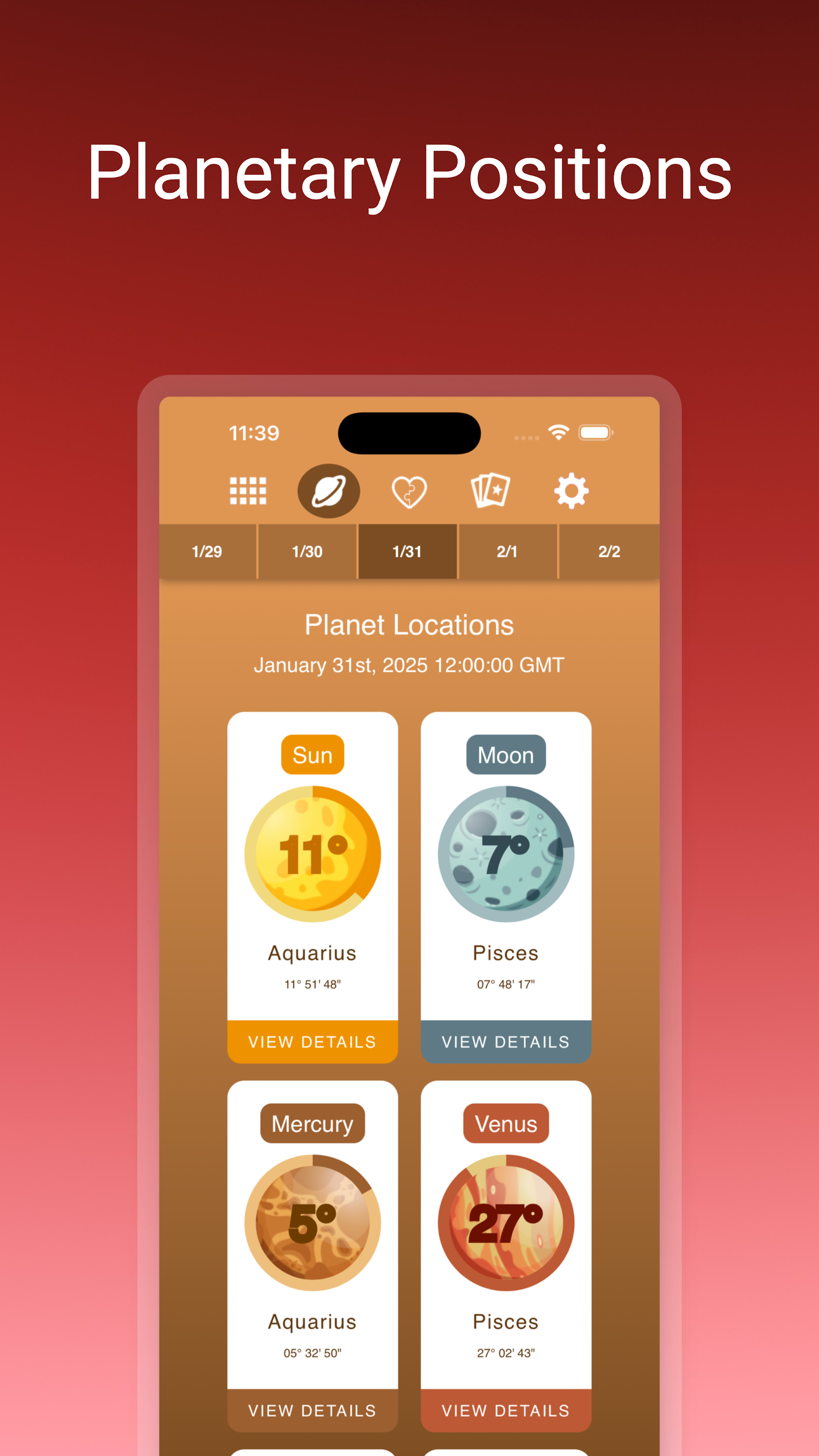 اسکرین شات 4 برنامه Love Horoscopes & Astrology