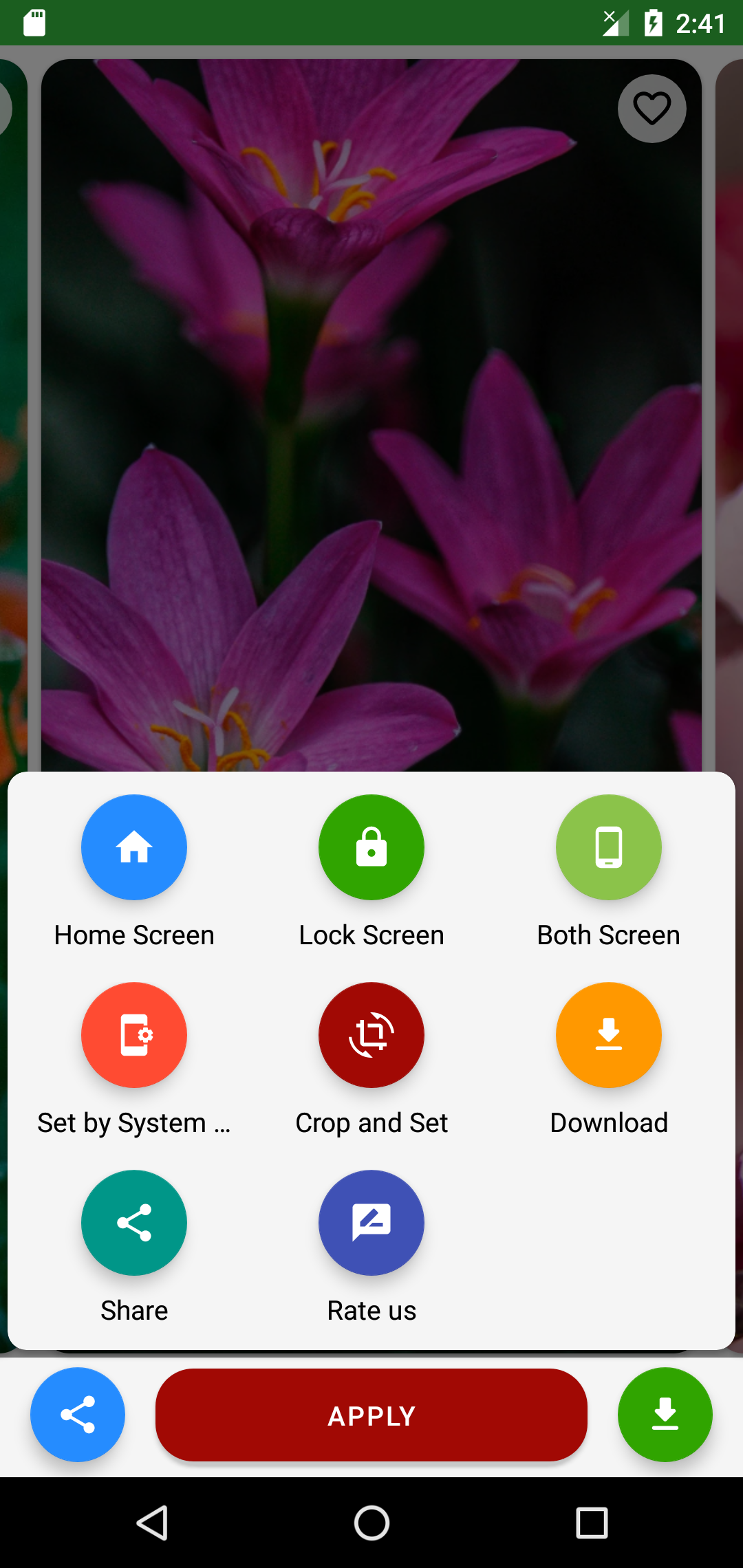 اسکرین شات 4 برنامه Flower Wallpaper