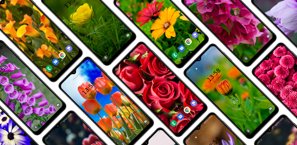 اسکرین شات 1 برنامه Flower Wallpaper