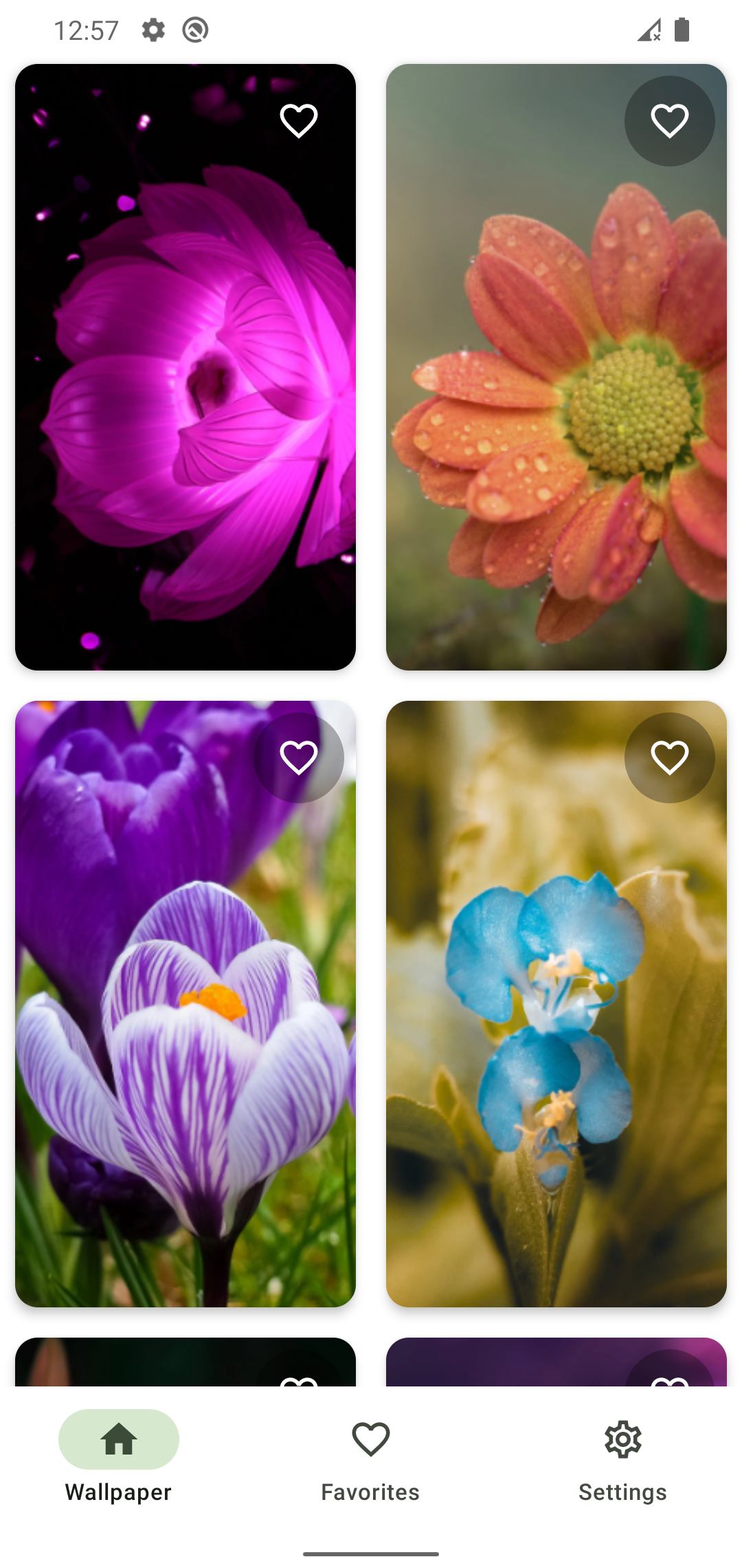 اسکرین شات 2 برنامه Flower Wallpaper