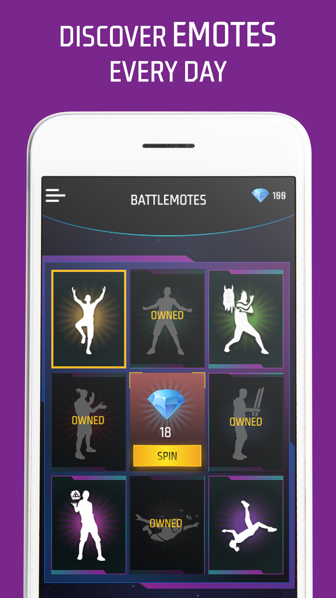 اسکرین شات 1 برنامه BattleEmotes | Dances & Emotes
