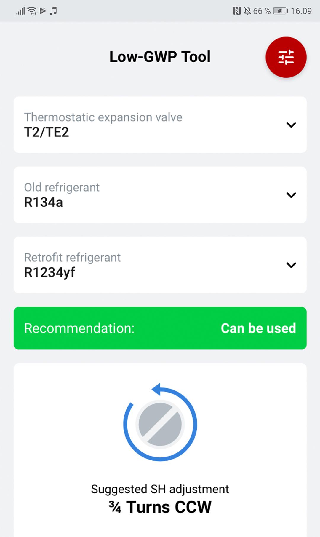 اسکرین شات 1 برنامه Low-GWP Tool