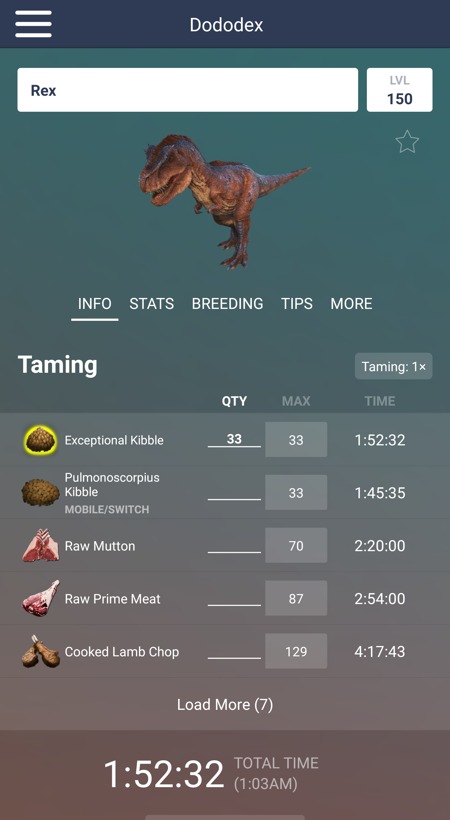اسکرین شات 1 برنامه Dododex: ARK Survival Ascended