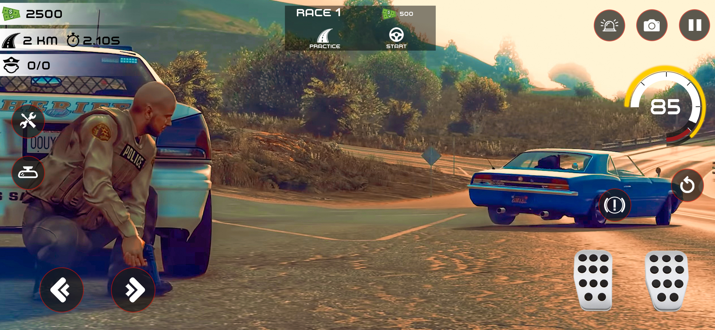 اسکرین شات 3 بازی Highway Police Chase Car Games