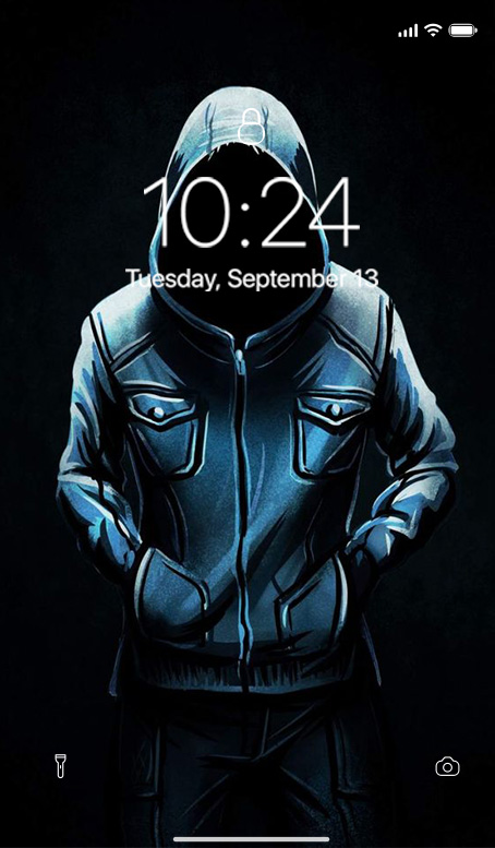 اسکرین شات 1 برنامه Dark Person Wallpaper