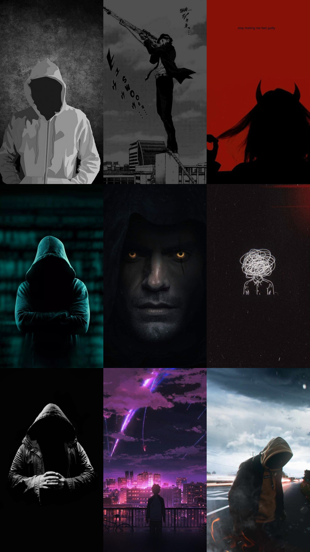 اسکرین شات 3 برنامه Dark Person Wallpaper