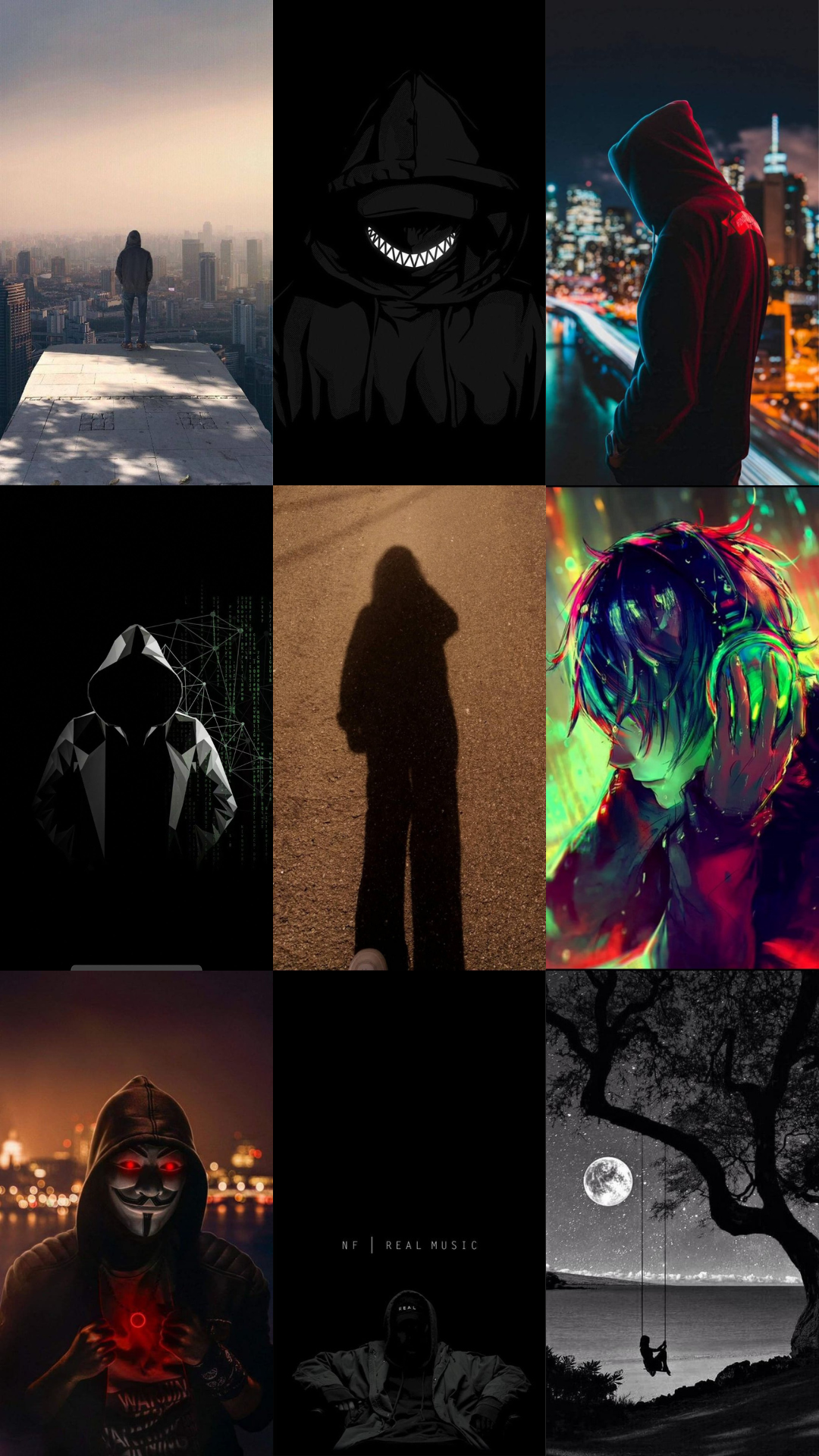 اسکرین شات 4 برنامه Dark Person Wallpaper