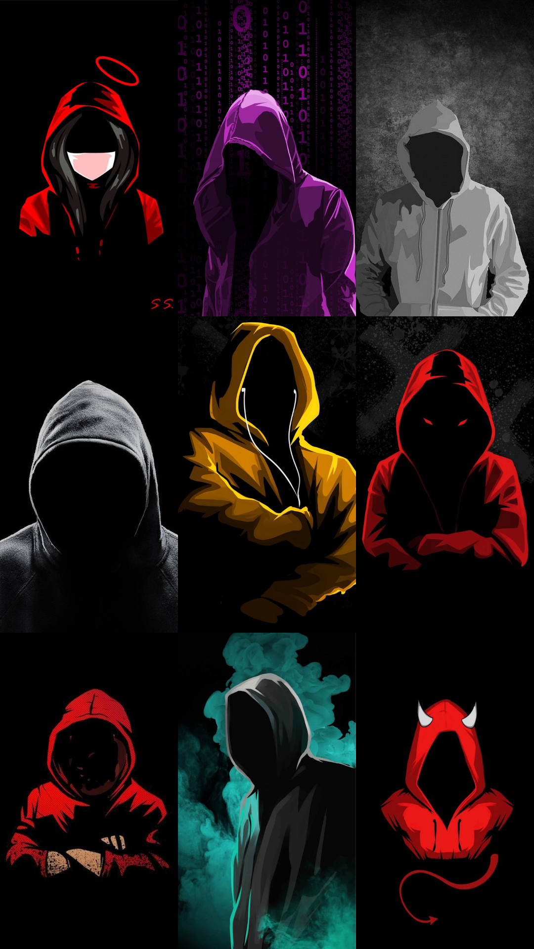 اسکرین شات 1 برنامه Dark Person Wallpaper