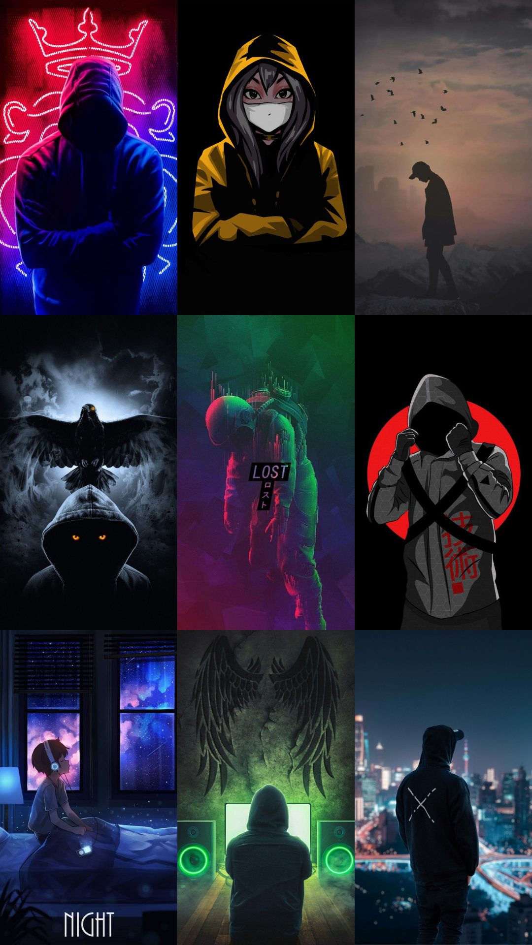 اسکرین شات 2 برنامه Dark Person Wallpaper