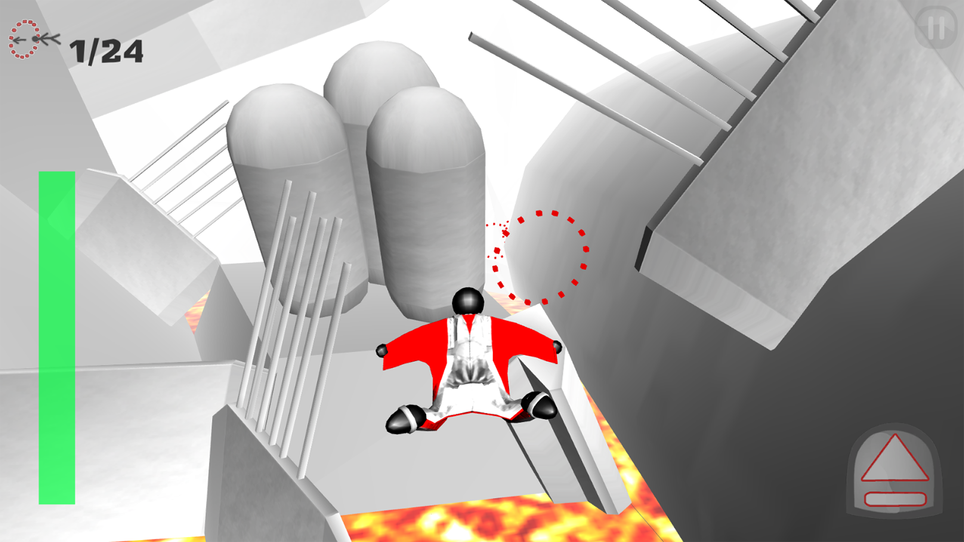 اسکرین شات 2 بازی Stickman 3D Wingsuit