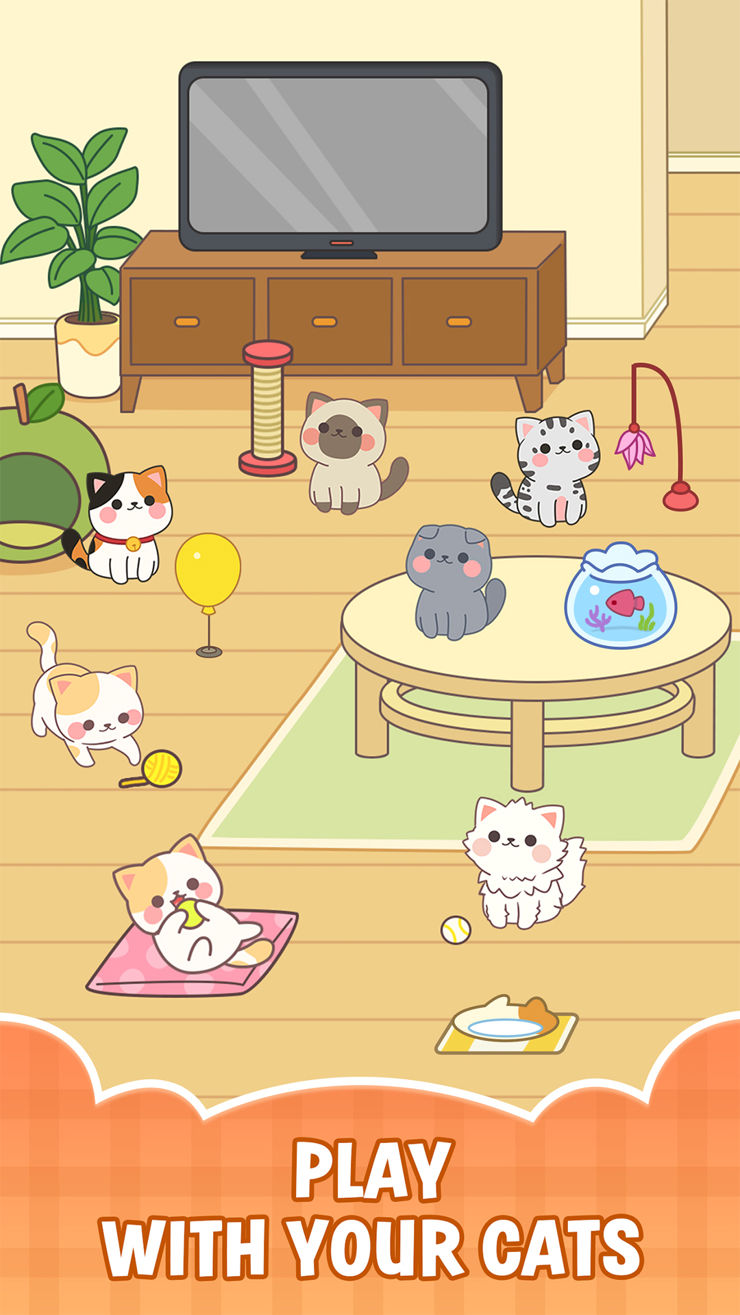 اسکرین شات 3 بازی Cat Time : Cute Cat 3 Tiles