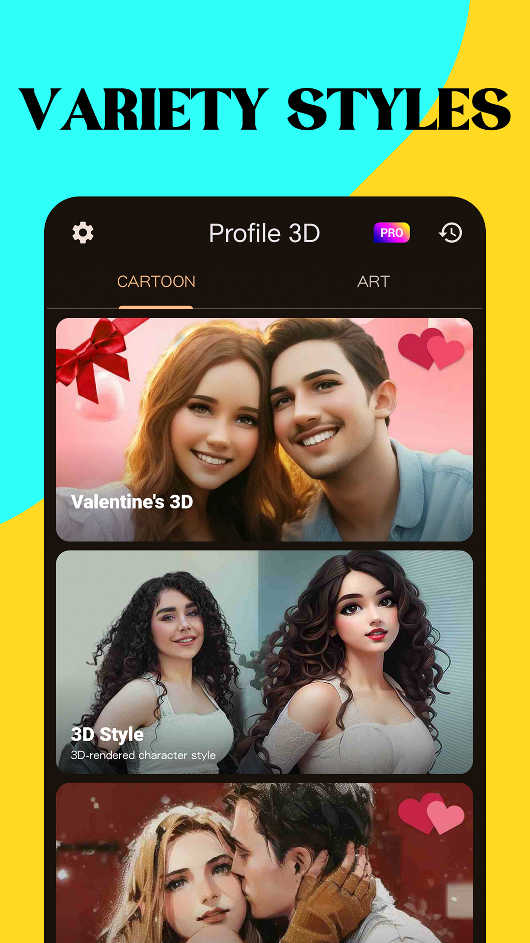 اسکرین شات 2 برنامه AI Art Profile
