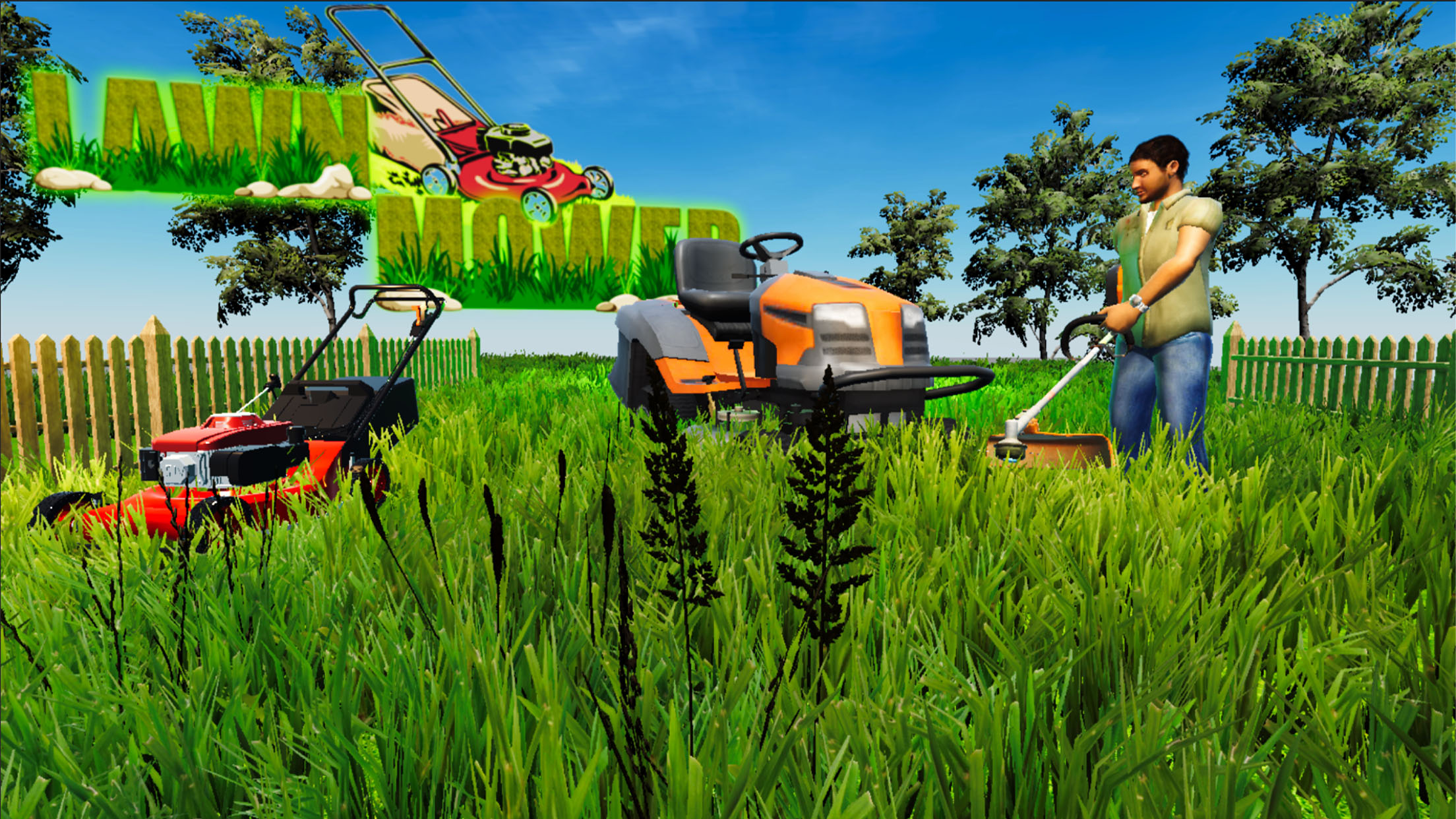 اسکرین شات 1 بازی Lawn Mower Simulator 2025
