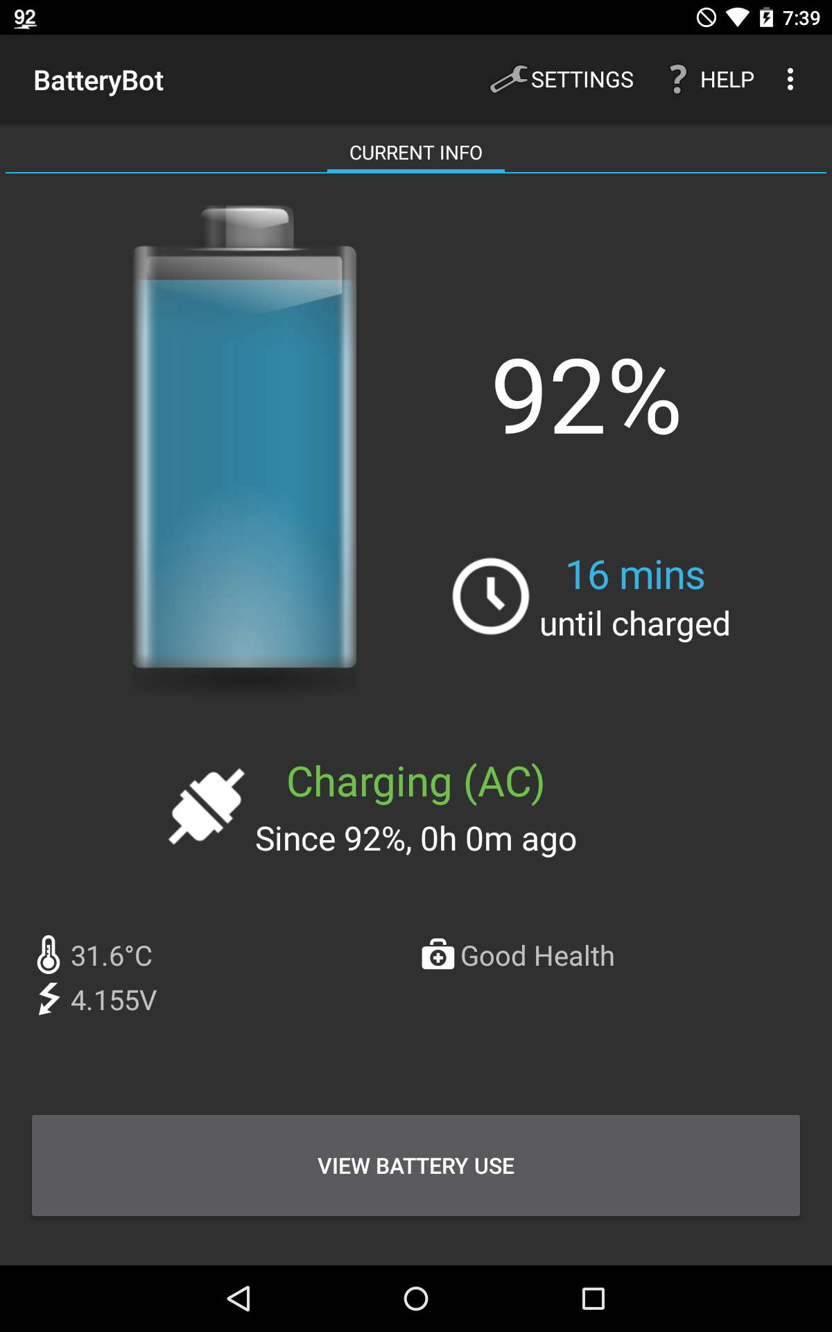 اسکرین شات 8 برنامه BatteryBot Battery Indicator