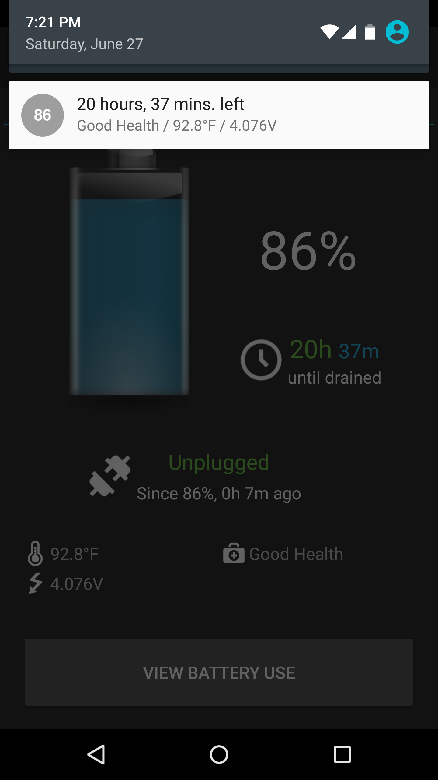 اسکرین شات 2 برنامه BatteryBot Battery Indicator