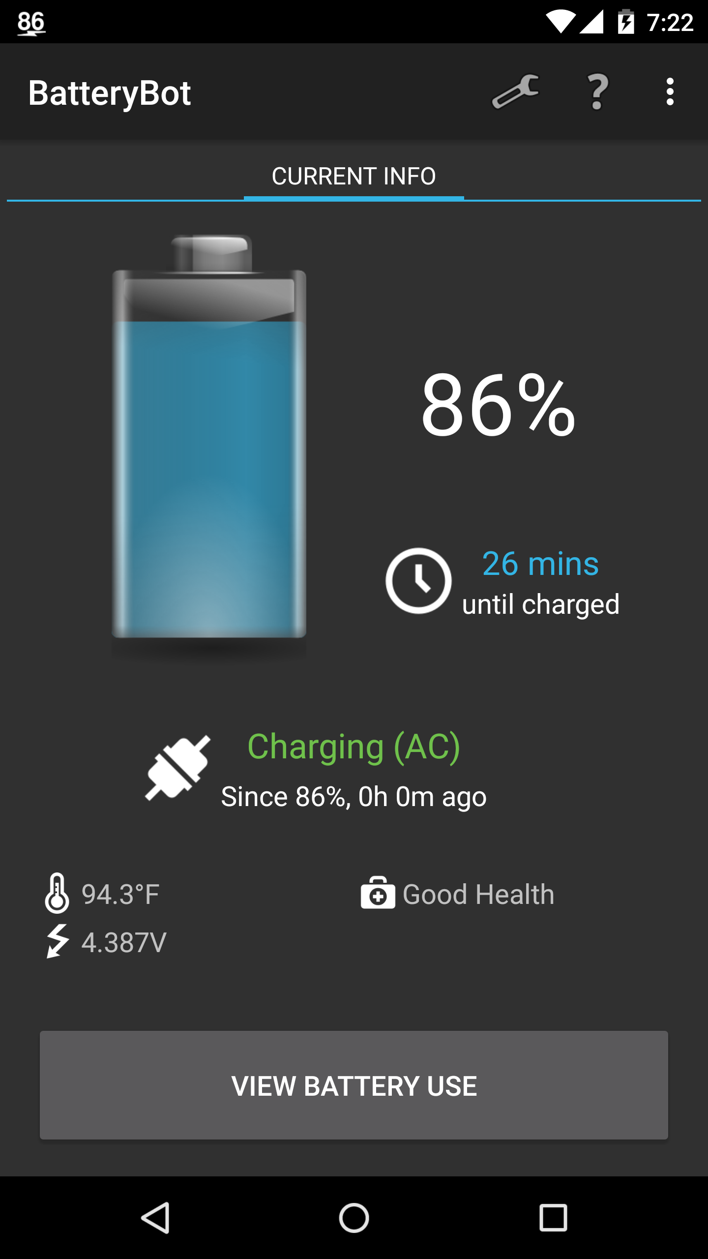 اسکرین شات 4 برنامه BatteryBot Battery Indicator