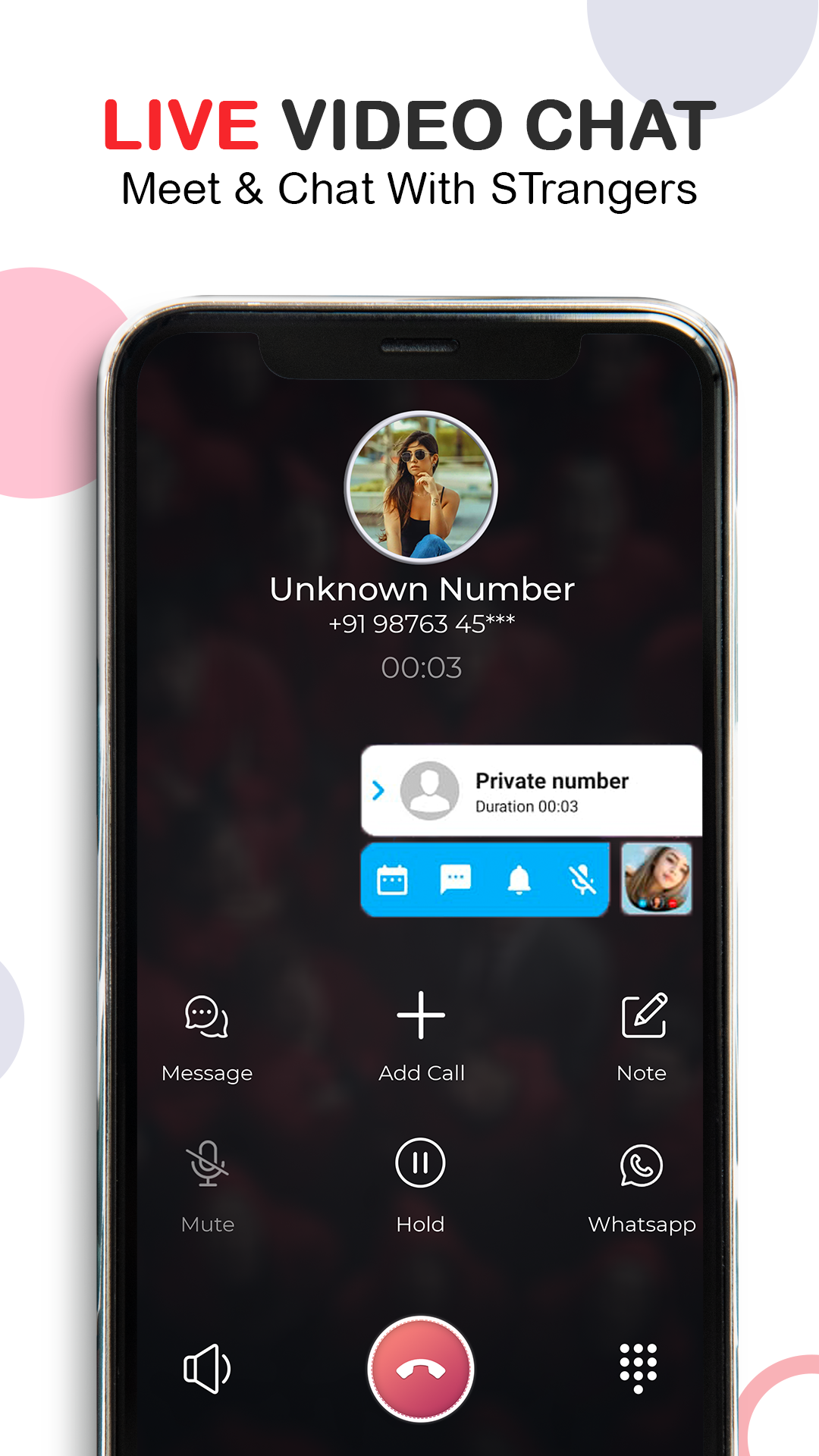 اسکرین شات 7 برنامه Live Video call - Global Call