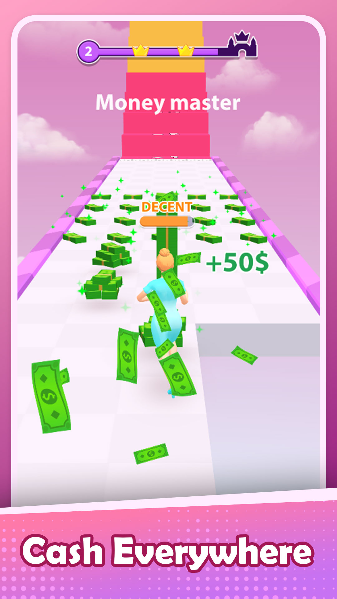 اسکرین شات 3 بازی Money Run: Music Race 3D