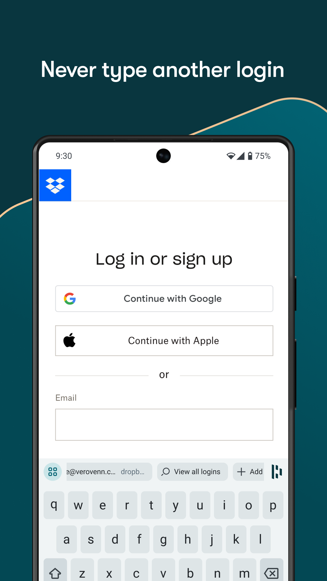 اسکرین شات 3 برنامه Dashlane Password Manager