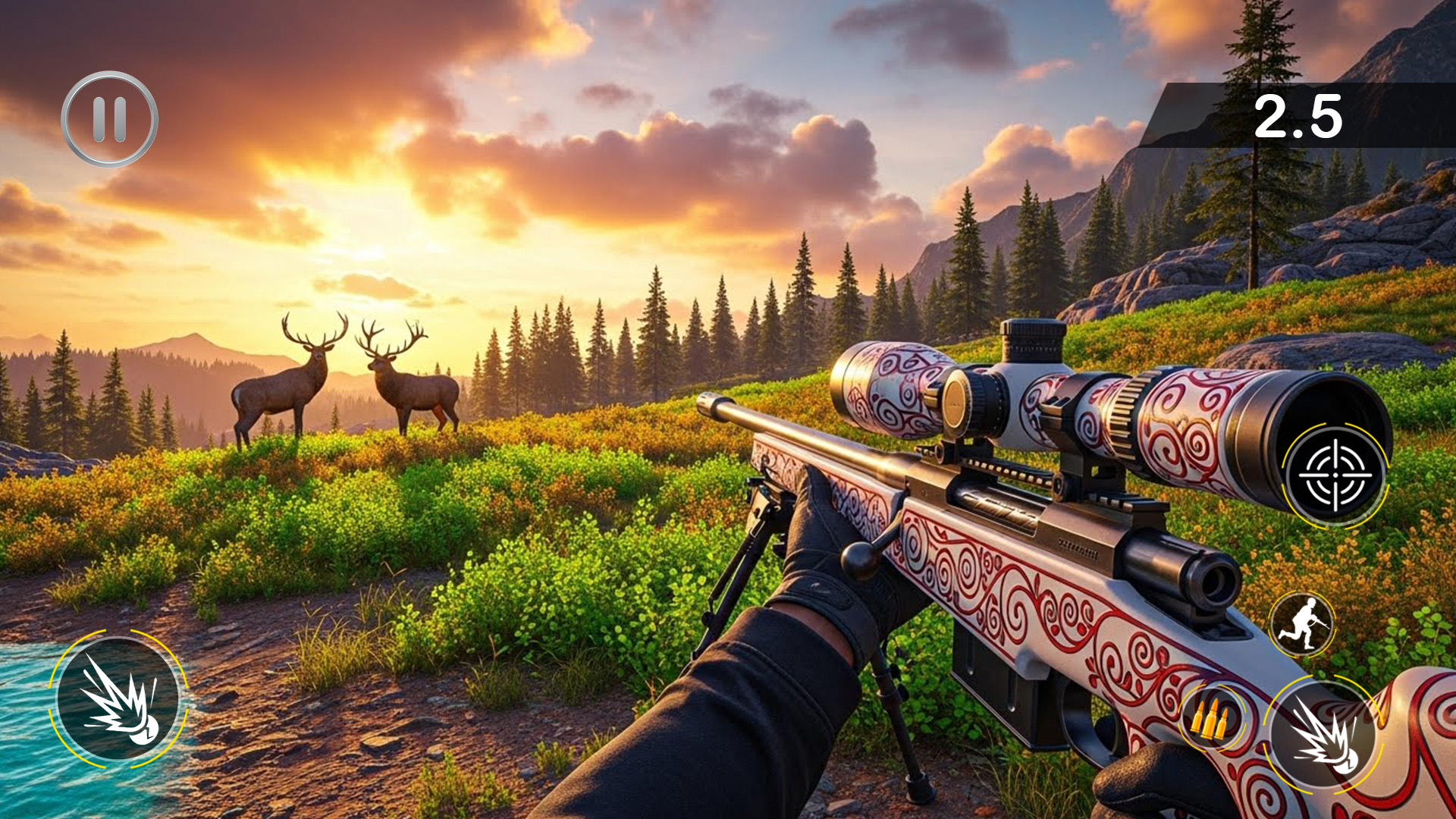 اسکرین شات 6 برنامه Deer Hunter Wild Hunting Games