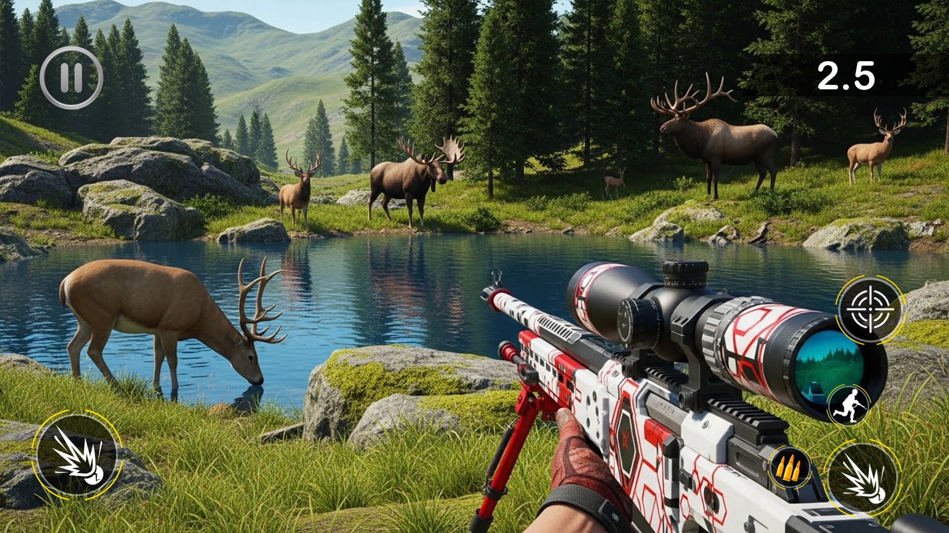اسکرین شات 4 برنامه Deer Hunter Wild Hunting Games