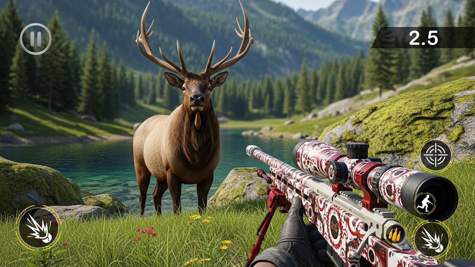 اسکرین شات 2 برنامه Deer Hunter Bird Hunting Games