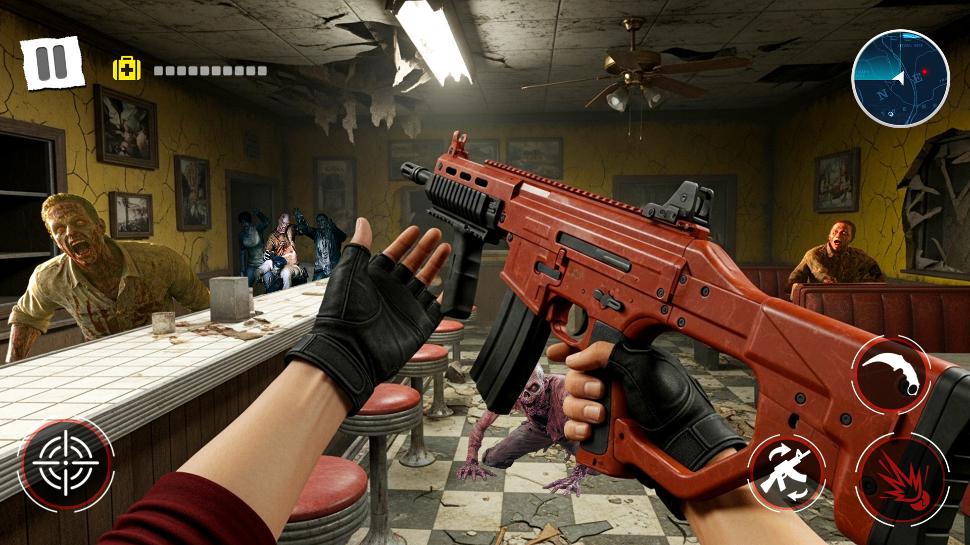 اسکرین شات 3 بازی Zombie shooting survival games