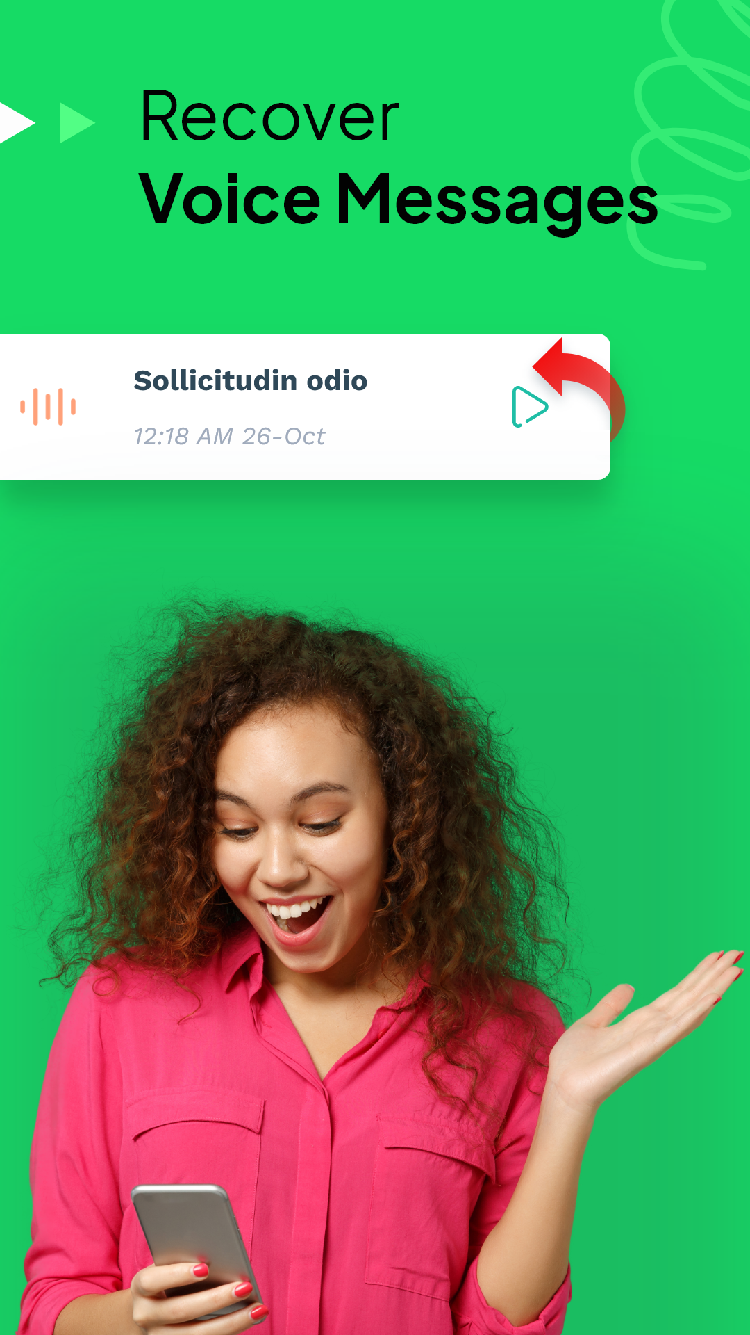 اسکرین شات 5 برنامه Recover Deleted Messages
