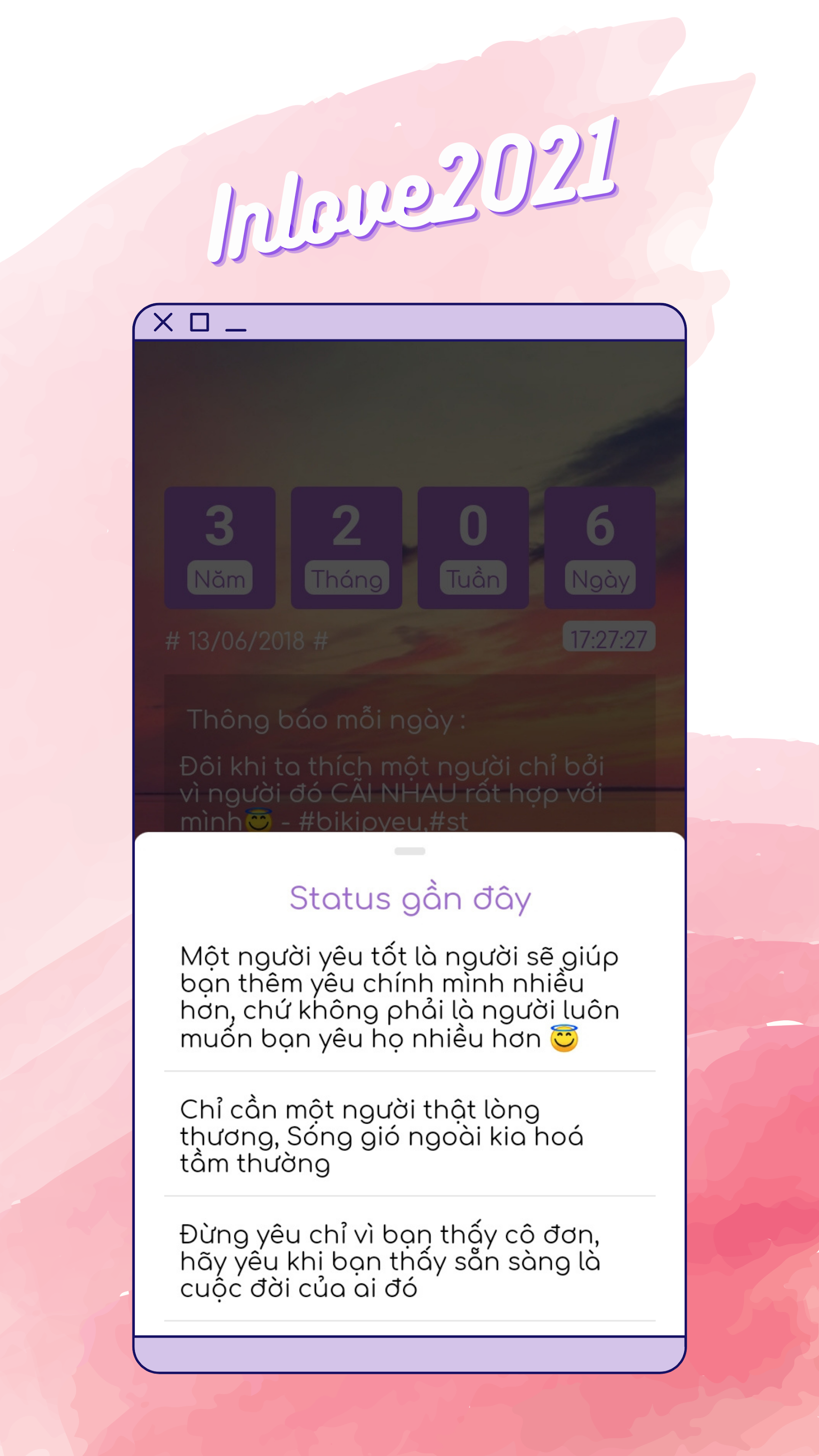 اسکرین شات 6 برنامه inlove - Love Days Counter