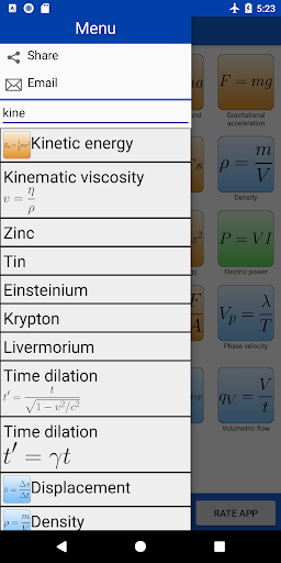اسکرین شات 7 برنامه Physics Toolkit
