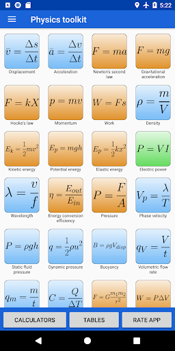 اسکرین شات 2 برنامه Physics Toolkit