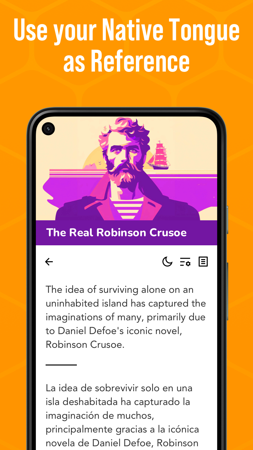 اسکرین شات 4 برنامه Beelinguapp Language Learning
